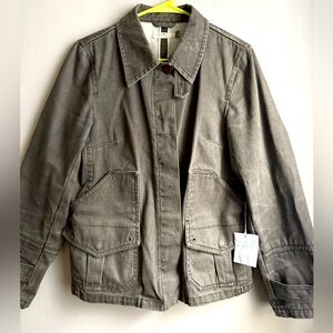J.Crew Utility Chore Jacket Sz M Gray (green) Workwear Style